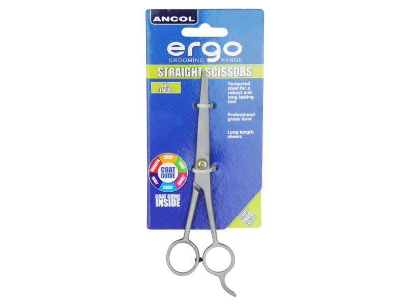 Ancol Ergo Grooming Straight Scissors (Dog) 