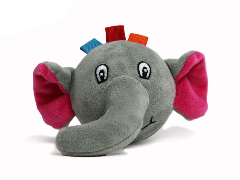 Ancol Small Bite Elephant Head 15cm Dog Toy 