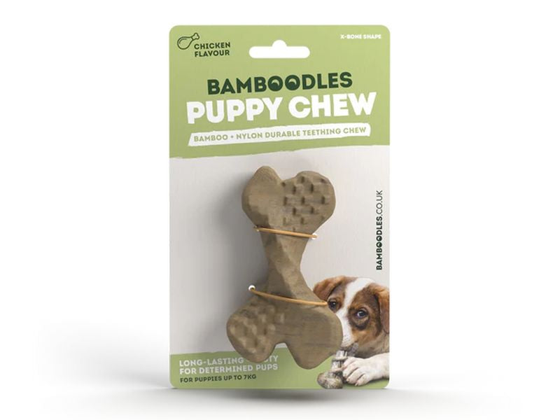 Bamboodles Single X Bone Puppy Chew