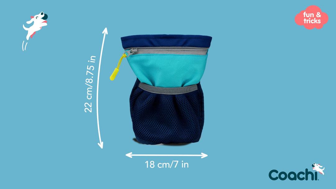 Company of Animals Coachi Train and Treat Bag Navy and Blue, view 2
