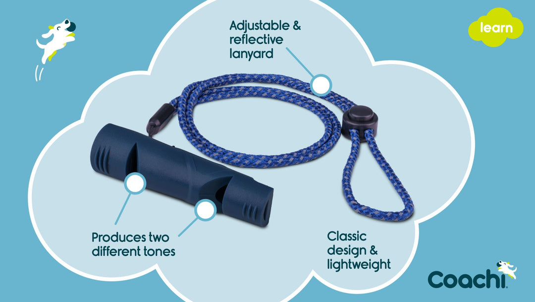 Company of Animals Coachi Two Tone Whistle Navy, view 4