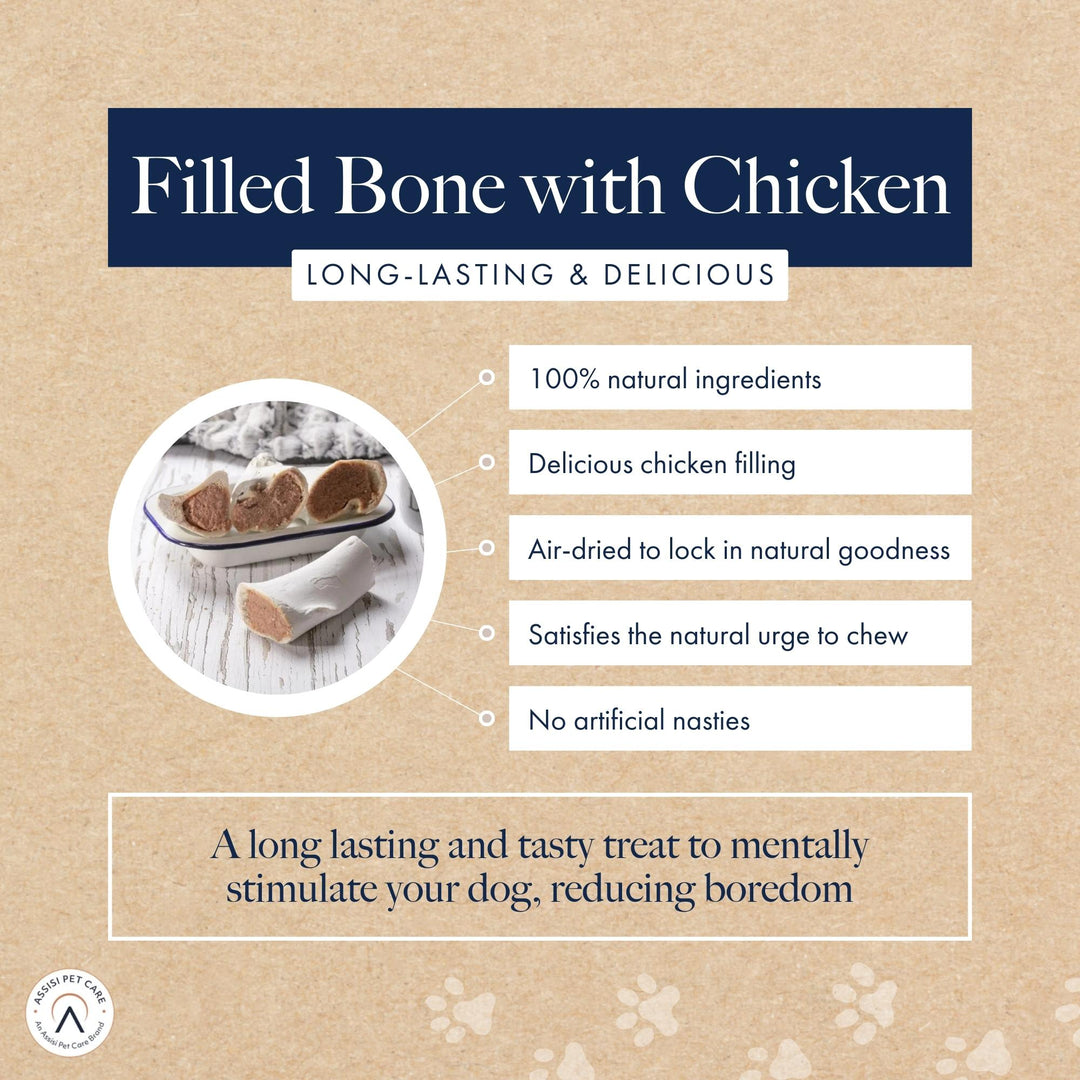 Hollings Chicken Filled Bone Dog Treat, view 3