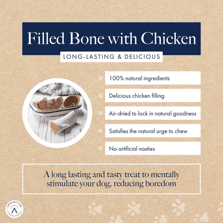 Hollings Chicken Filled Bone Dog Treat, view 3