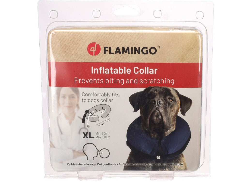 Flamingo Inflatable Dog Collar X-Large