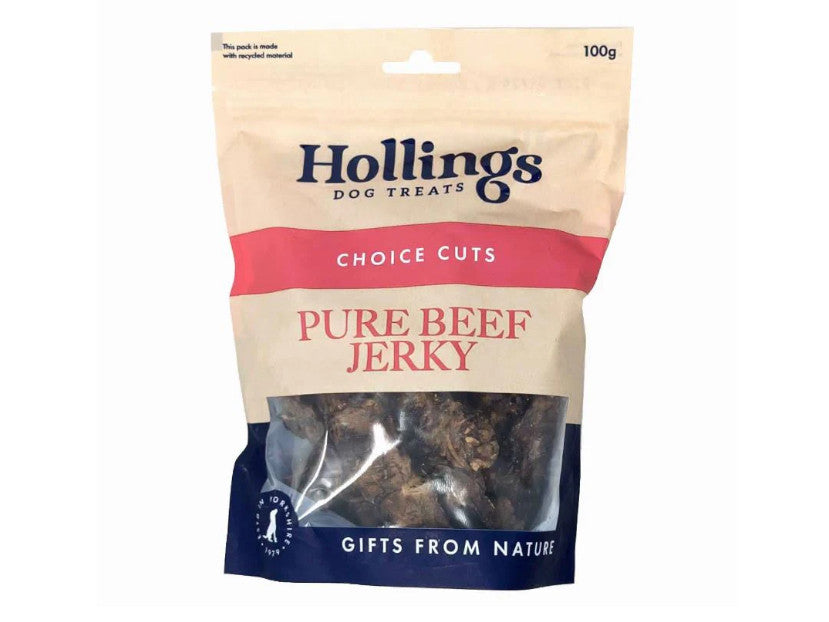 Hollings Pure Beef Jerky 100g Treat
