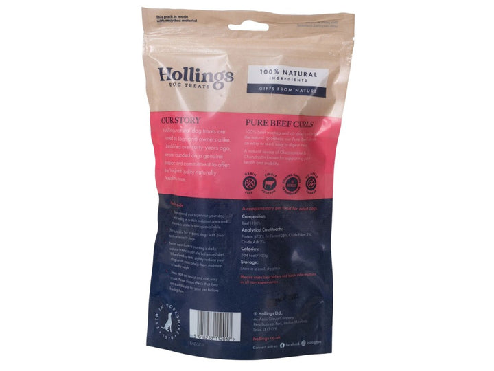 Hollings Pure Beef Curls 100g
