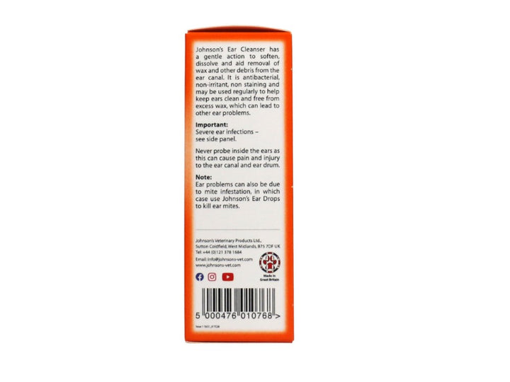 Johnsons Vet Ear Cleanser 50ml (Dog)