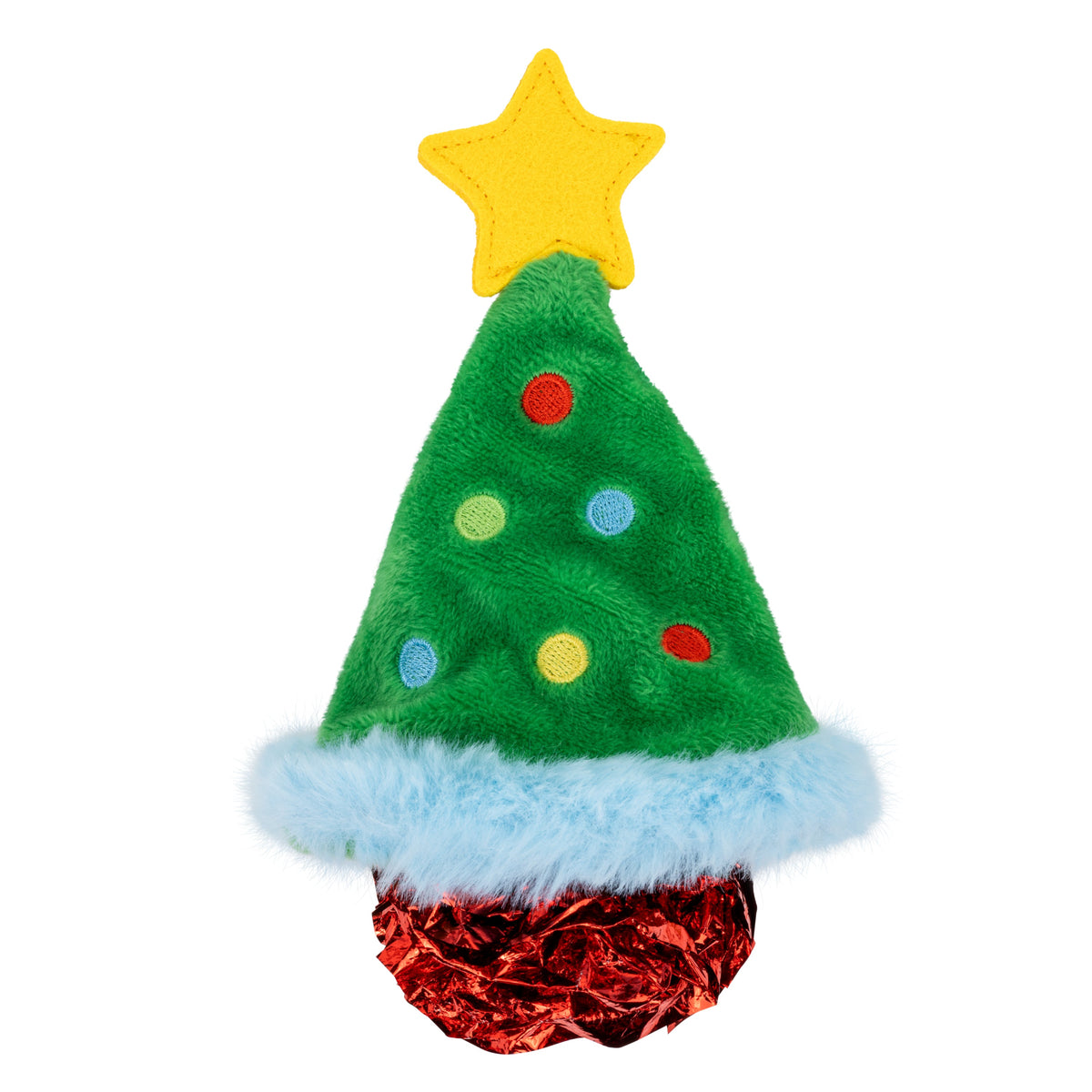 KONG Holiday Crackles Christmas Tree Green, Christmas cat toy