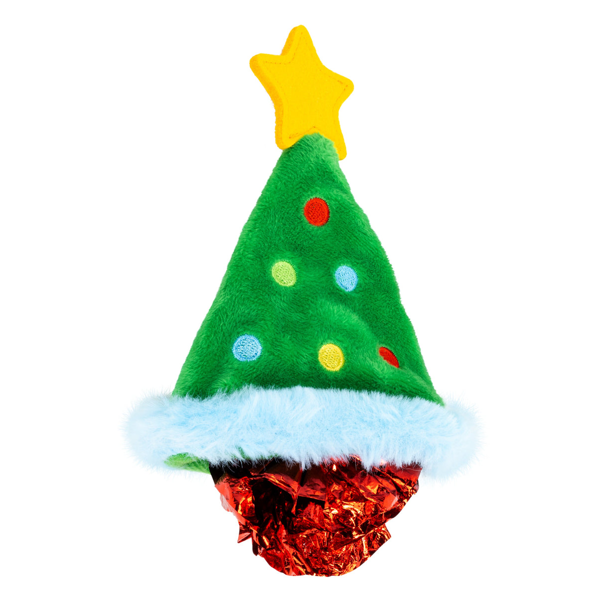 KONG Holiday Crackles Christmas Tree Green, Christmas cat toy