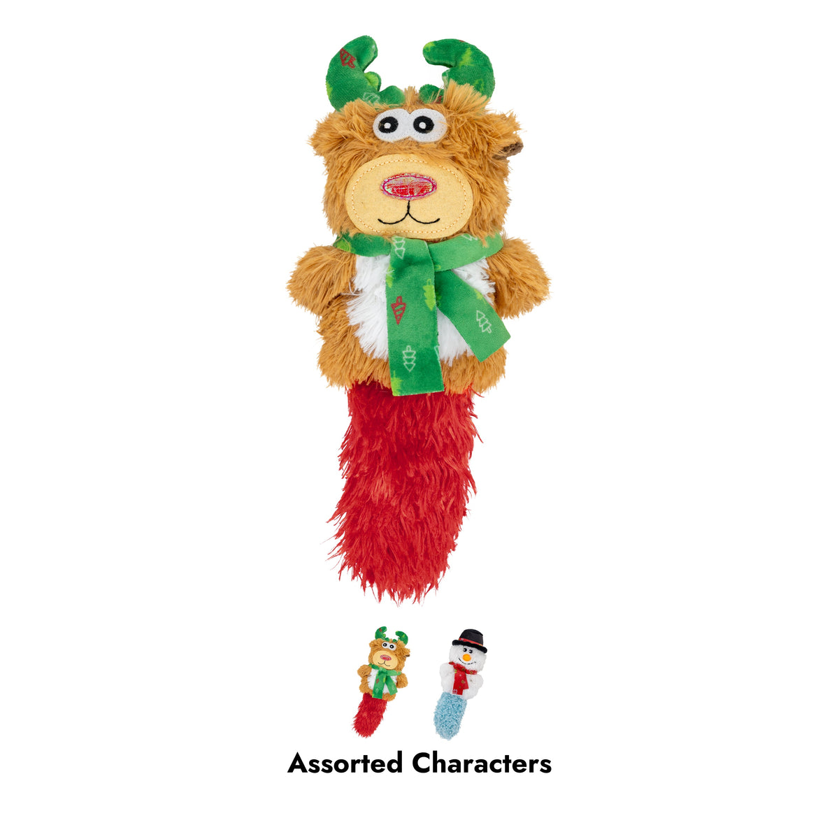 KONG Holiday Kickeroo Character Assorted, Christmas cat toy