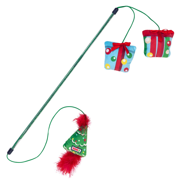 KONG Holiday Teaser Dual, Christmas cat toy