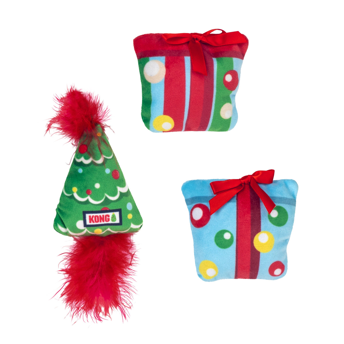 KONG Holiday Teaser Dual, Christmas cat toy