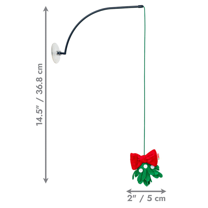 KONG Holiday Connects Window Mistletoe, Christmas cat toy