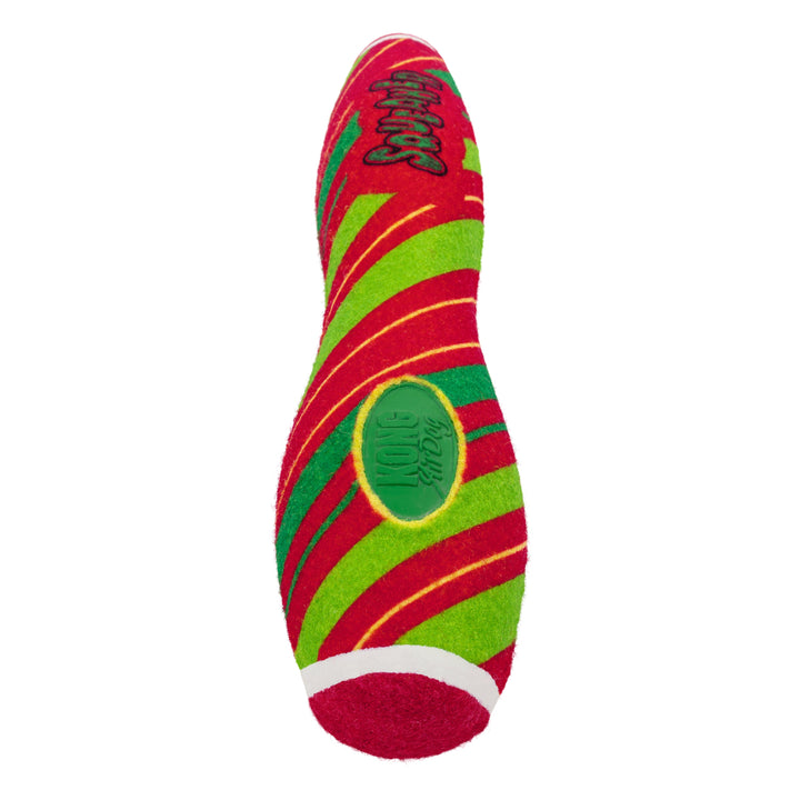 KONG Holiday AirDog Squeaker Stick Stripe Large, Christmas dog toy