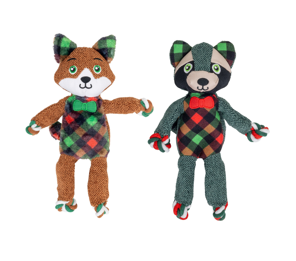 KONG Holiday Floppy Knots Dapper Assorted Small Medium, Christmas dog toy