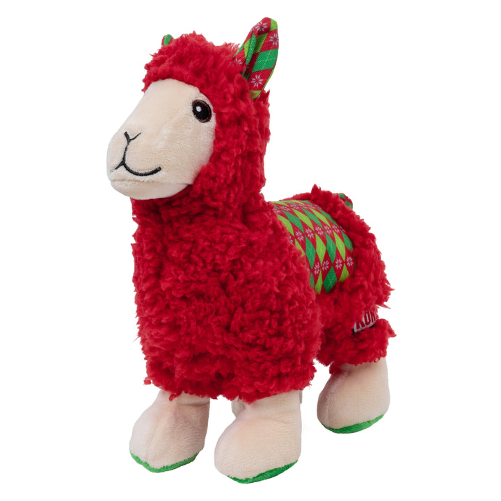KONG Holiday Sherps Llama Red Medium, Christmas dog toy