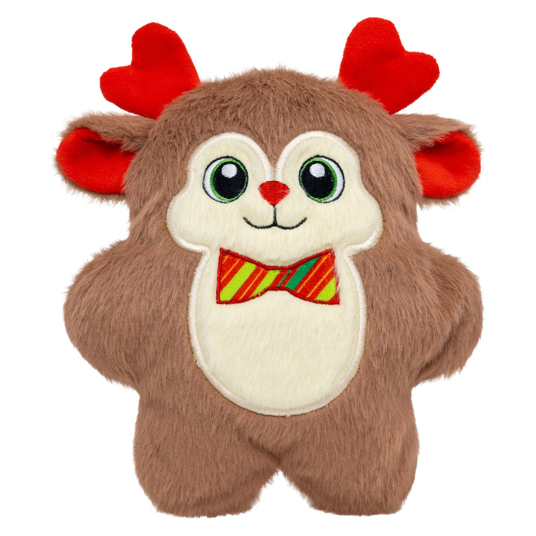 KONG Holiday Snuzzles Bow Tie Reindeer Medium, Christmas dog toy