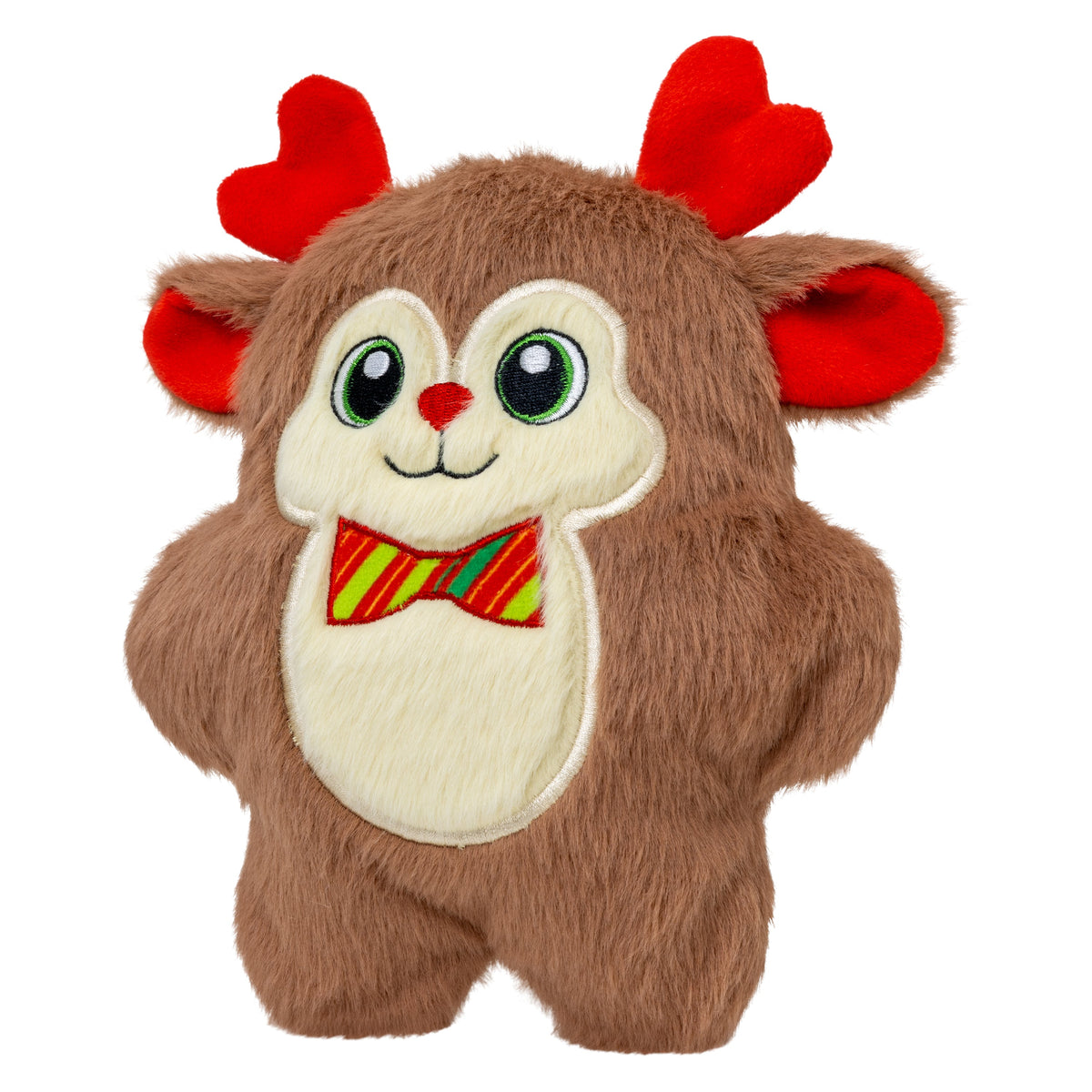 KONG Holiday Snuzzles Bow Tie Reindeer Medium, Christmas dog toy