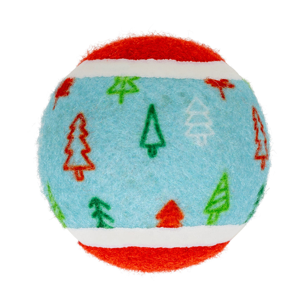 KONG Holiday SqueakAir Balls 6 Pack Small, Christmas dog toy