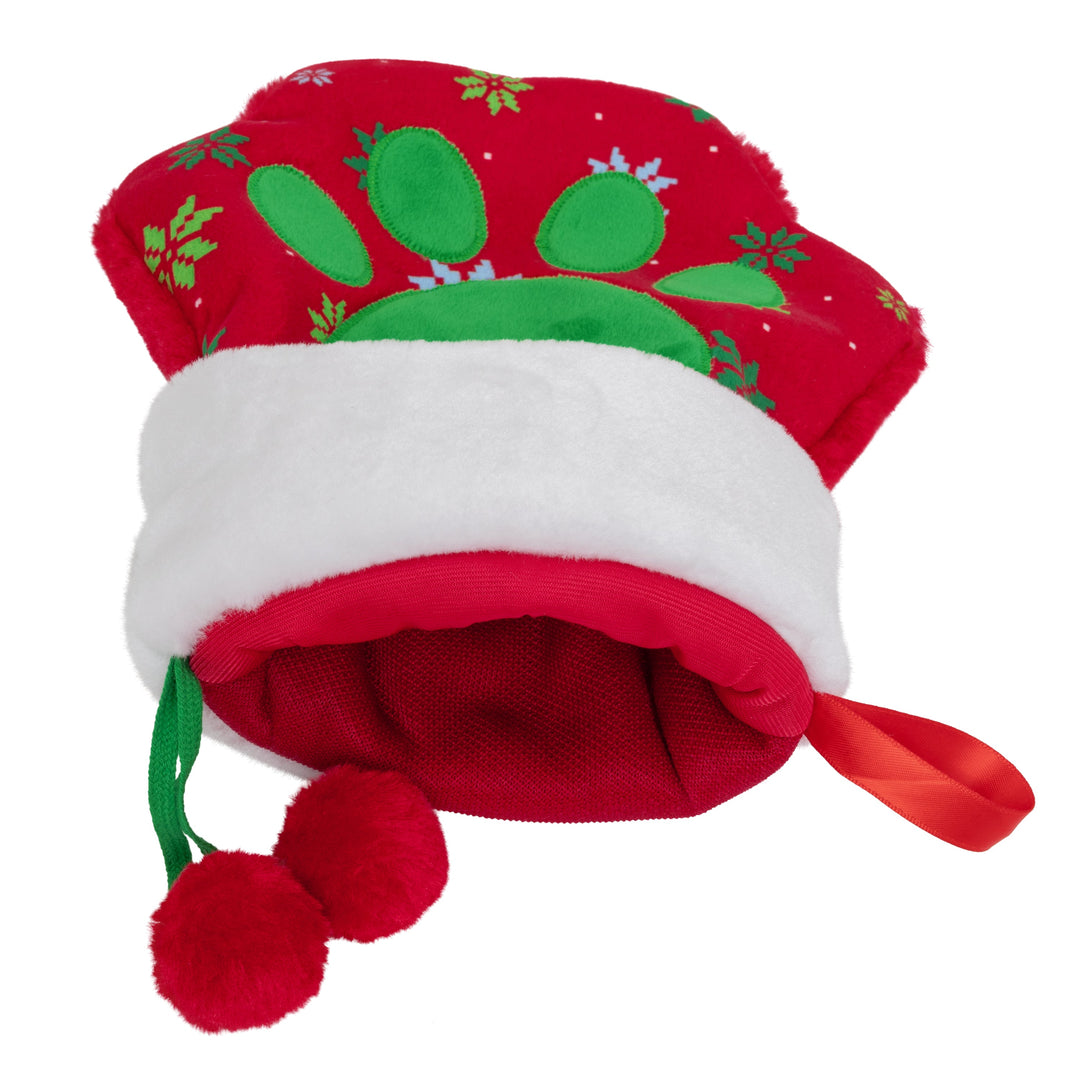 KONG Holiday Stocking Paw Red Large, Christmas stocking for pets