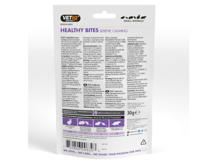 Vetiq Serene Healthy Bites S/Animal 30g (Dog)