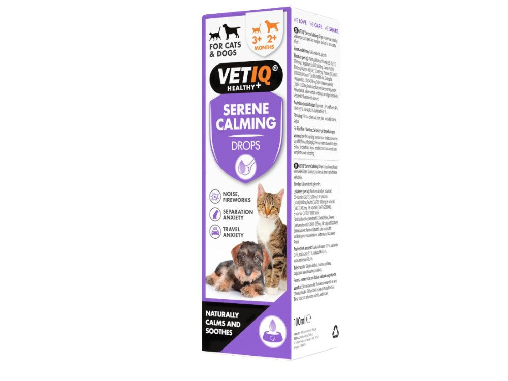 Vetiq Serene Calming Drops 100ml (Dog)