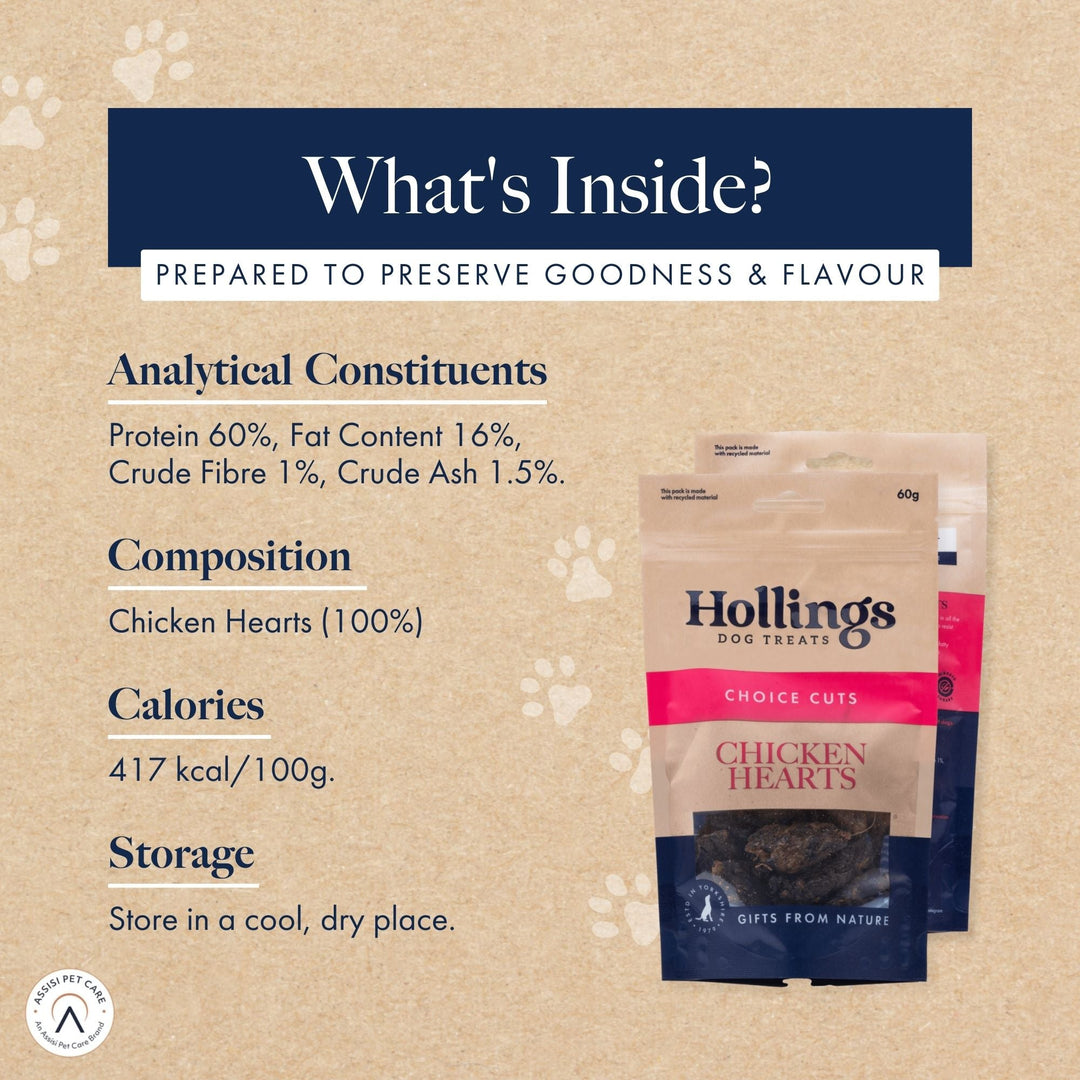 Hollings Chicken Hearts 60g, view 4