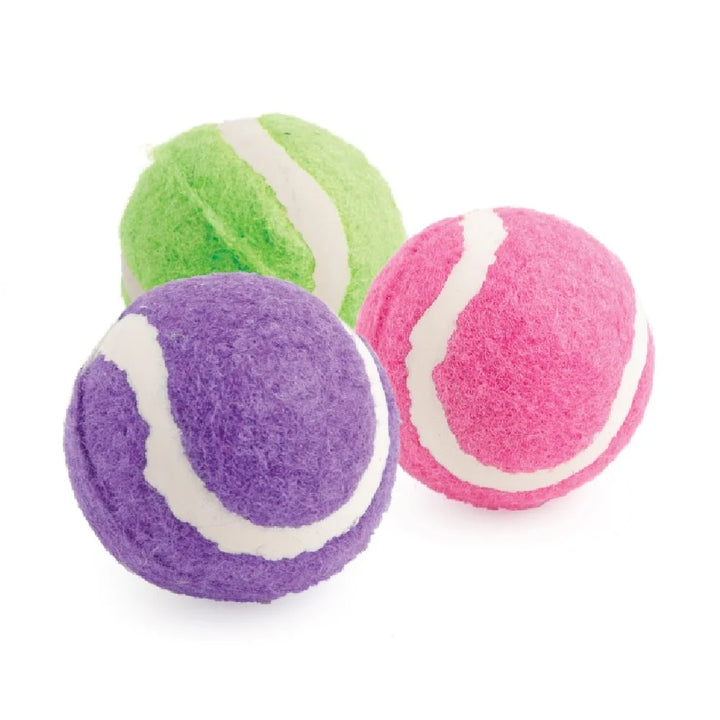 Ancol Small Bite Mini Tennis Balls -Pack of 6 (4.5cm)