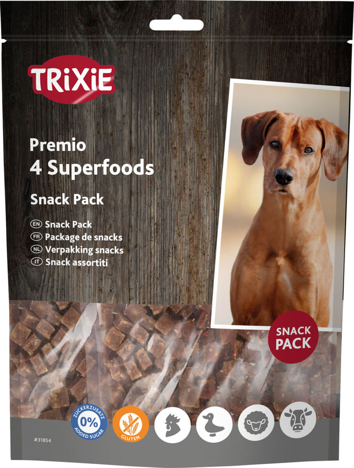 Trixie Premio 4 Superfoods Chicken/Duck/Beef/Lamb 4x100g