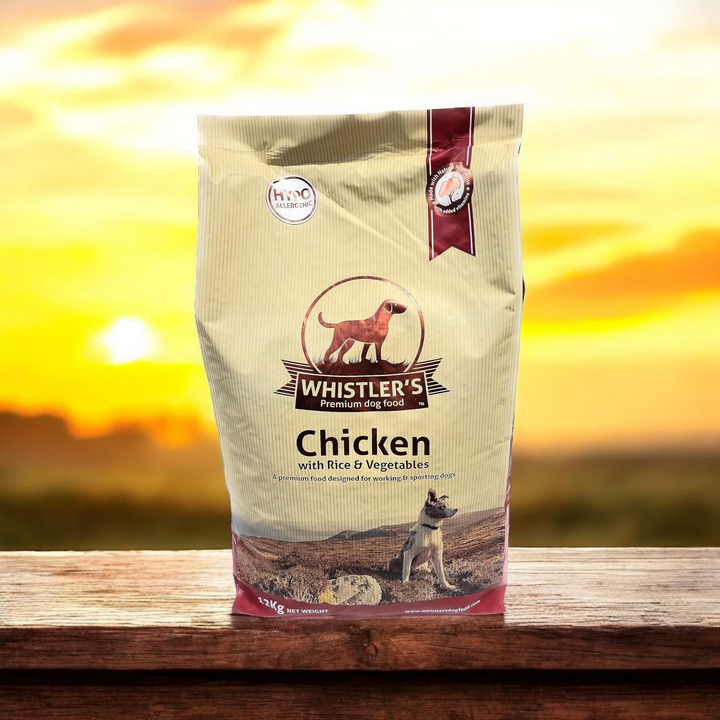 Whistlers Chicken with Rice and Vegetables adult dog food bag
