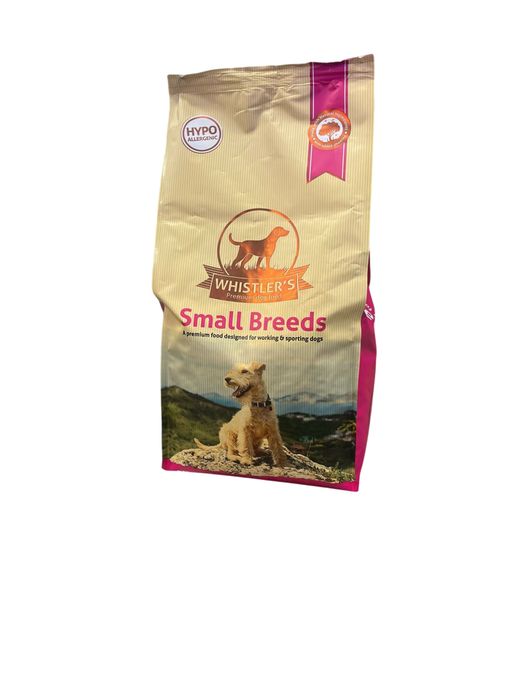 Whistlers Small Breeds Chicken dog food 2kg bag, front