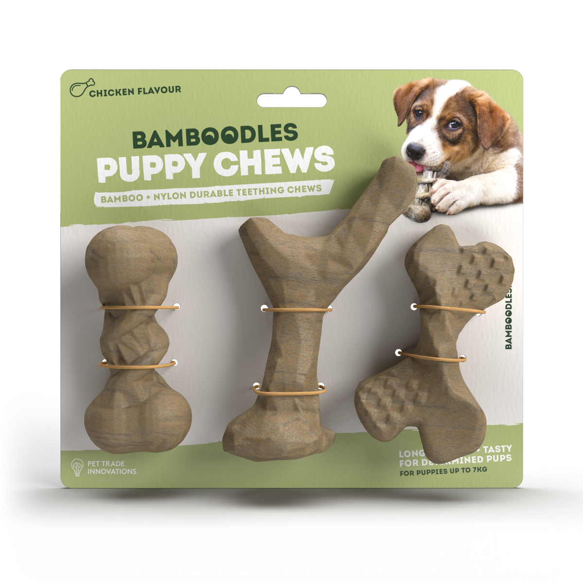 Bamboodles Puppy Chews variety 3 pack