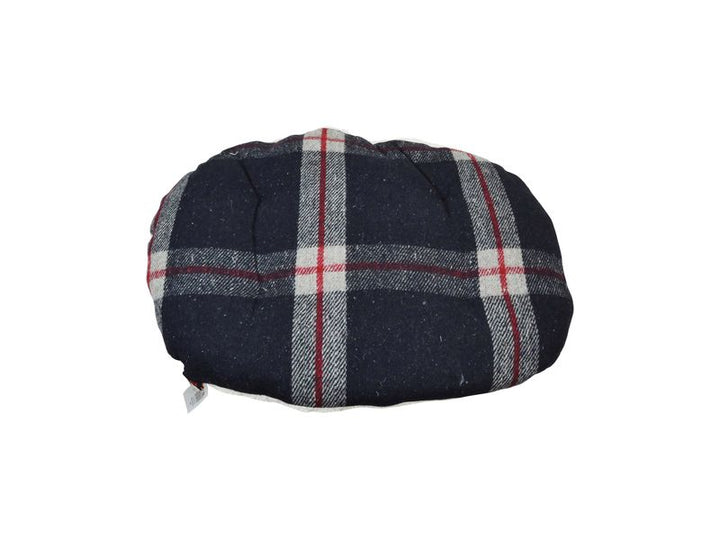 Republic of Pet Black Tartan Wool &amp; Sherpa Cushion 40cm (Dog) 
