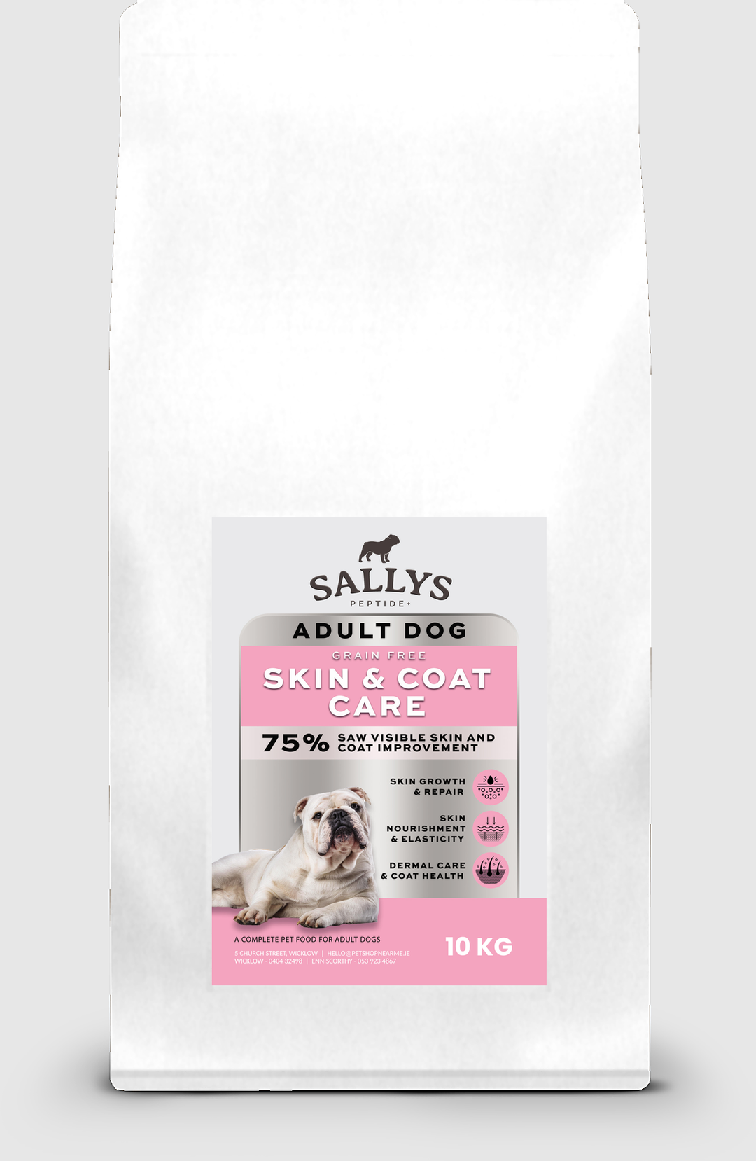 Sallys Peptide+ Adult Dog Skin &amp; Coat Care 10kg