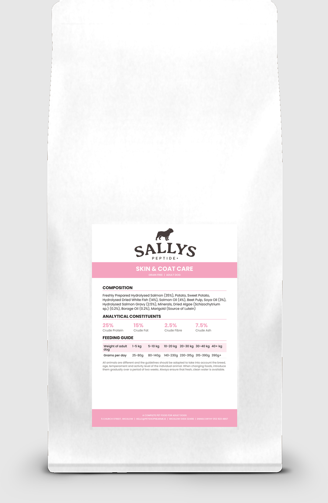 Sallys Peptide+ Adult Dog Skin &amp; Coat Care 10kg