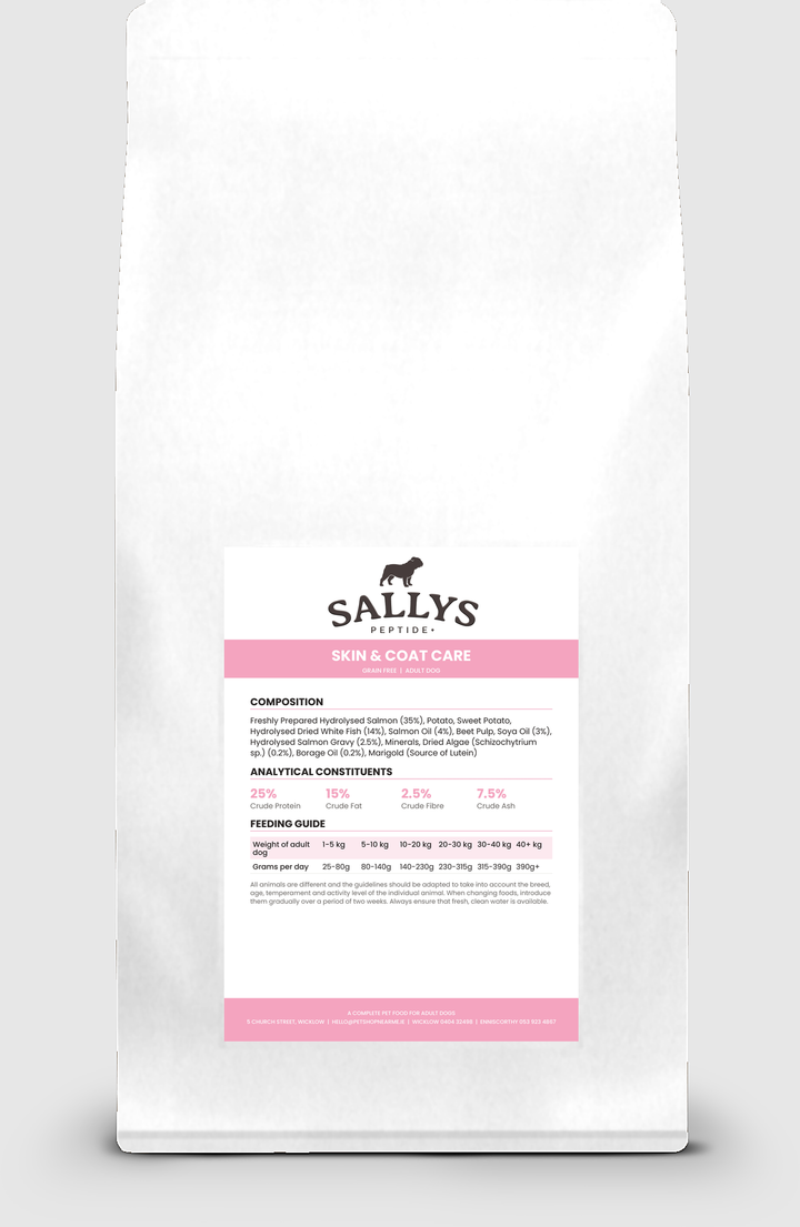 Sallys Peptide+ Adult Dog Skin &amp; Coat Care 10kg