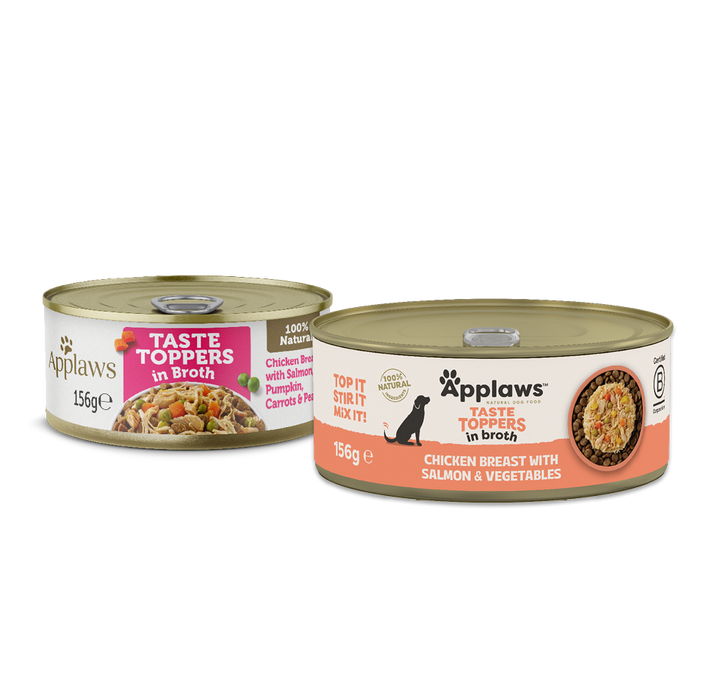 Applaws Taste Toppers Chicken with Salmon and Vegetables Dog Food 156g