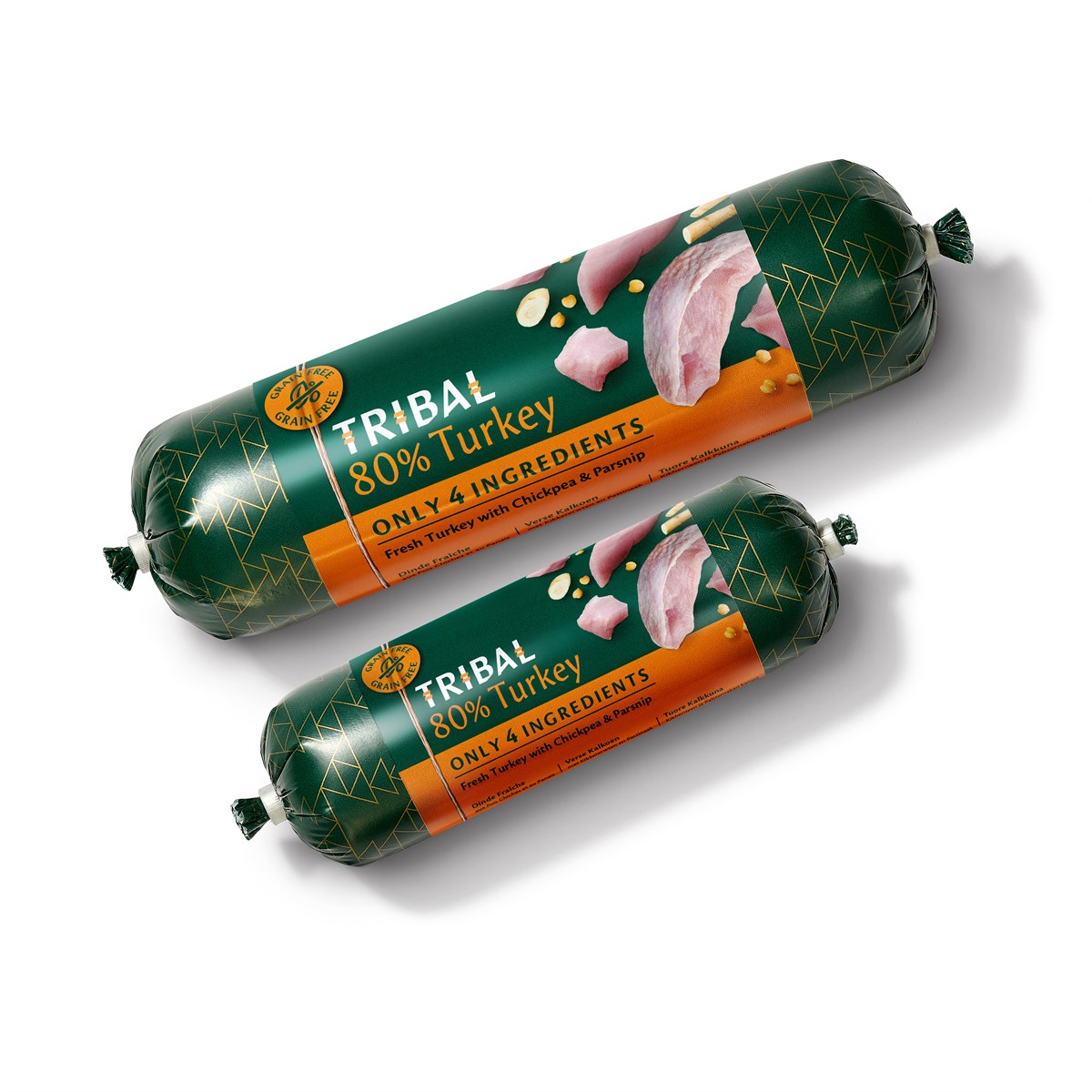 Tribal Dog 300g Turkey Grain-Free Sausage Chubb, view 2