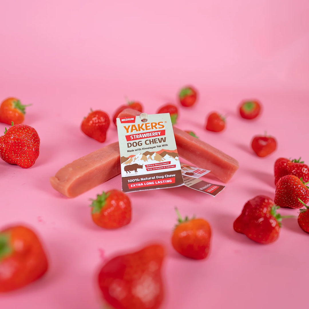 Yakers Strawberry (Medium) Dog Treat, view 3
