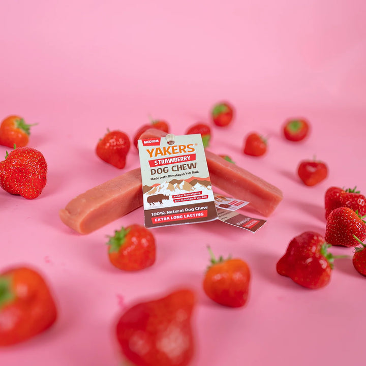 Yakers Strawberry (Extra Large) Dog Treat, view 3