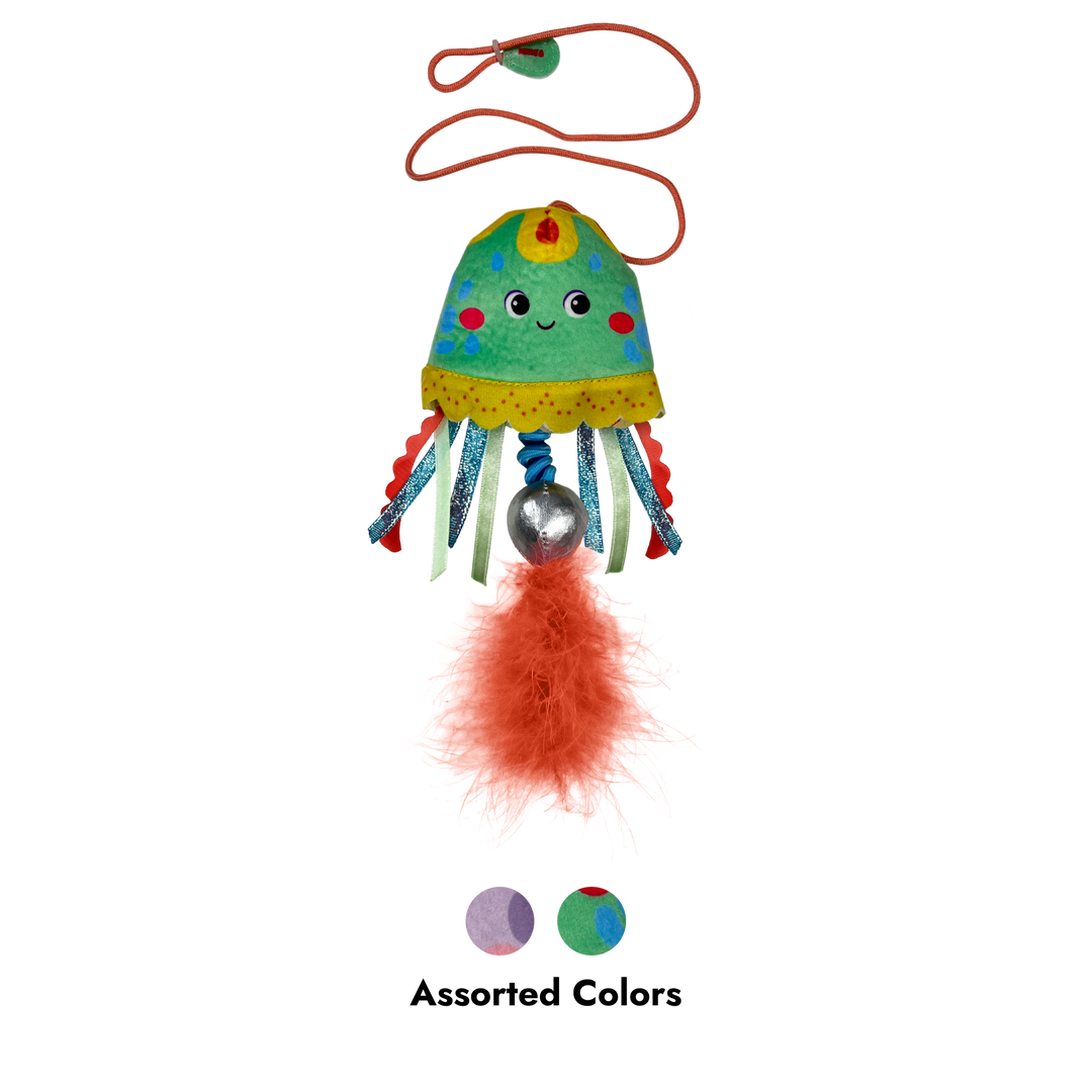 KONG Cat Teaser Jellyfish Assorted, assorted colours