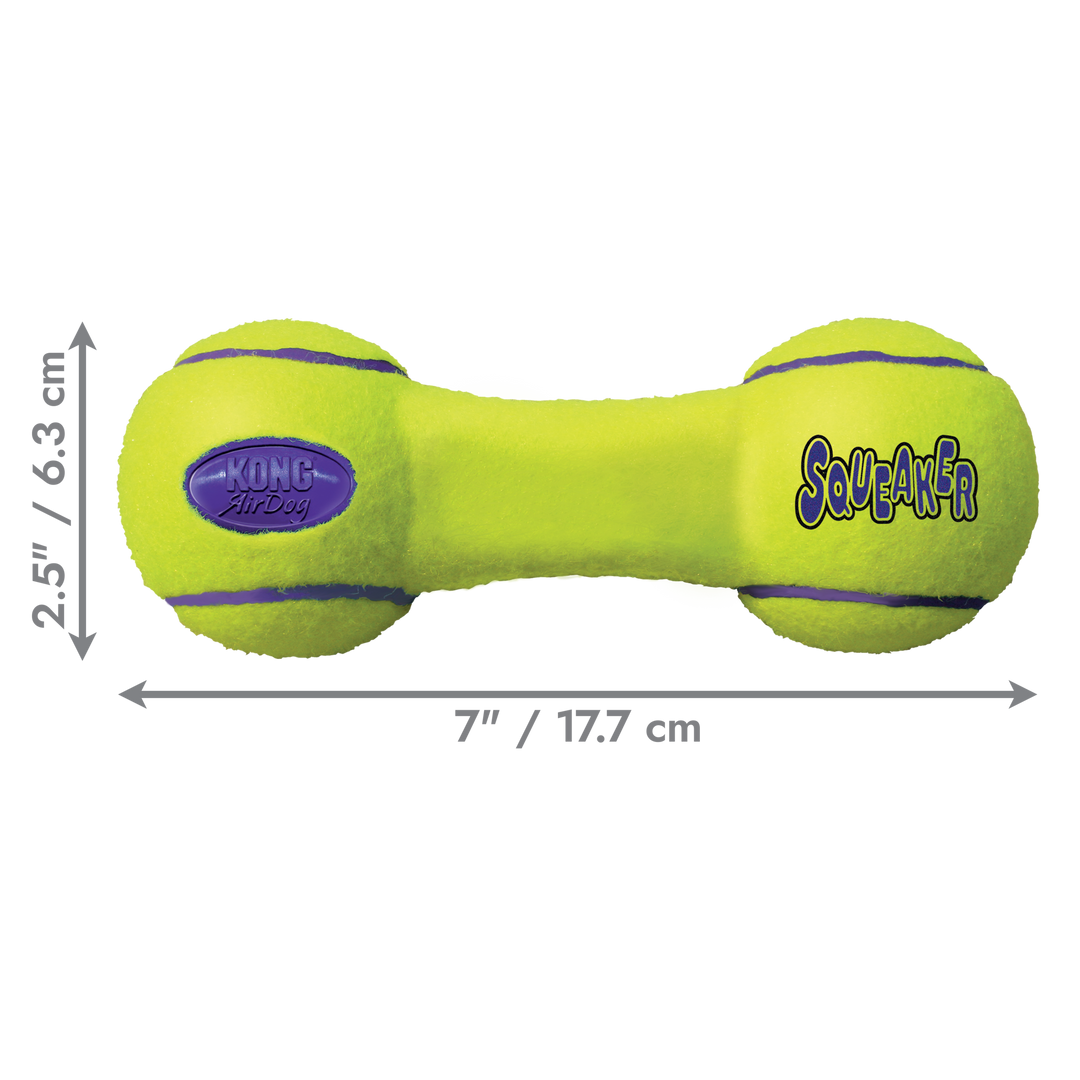 KONG Airdog Dumbbell Medium Dog Toy, dimensions