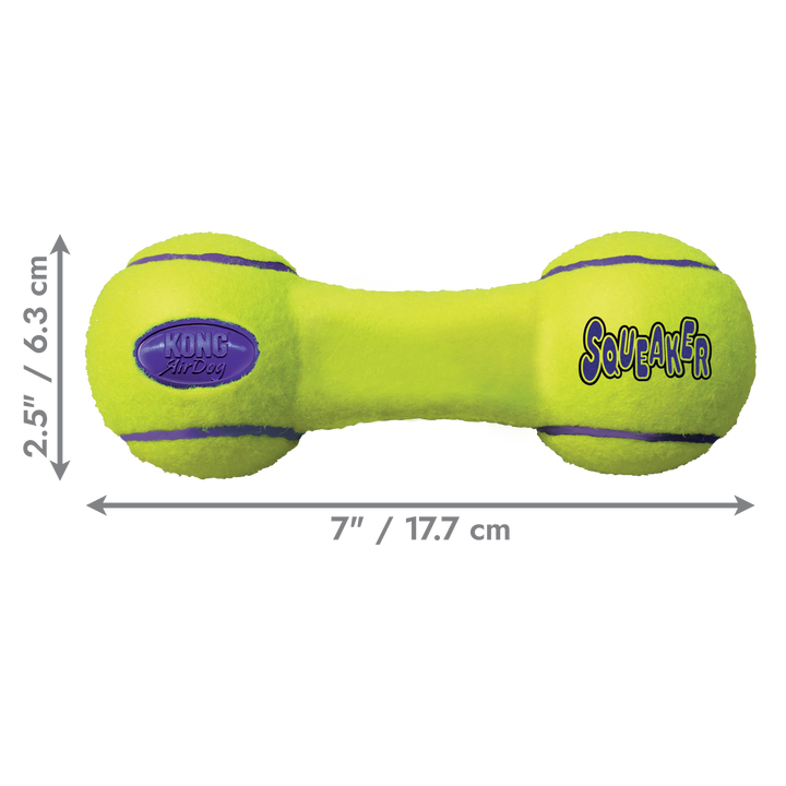 KONG Airdog Dumbbell Medium Dog Toy, dimensions