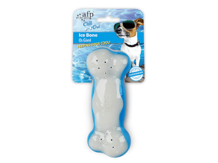 AllforPaws Chill Out Ice Bone Cooling Toy Medium Dog Chew Toy