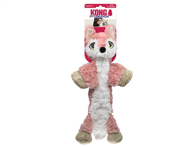 KONG Low Stuff Flopzie Fox Medium Dog Toy 