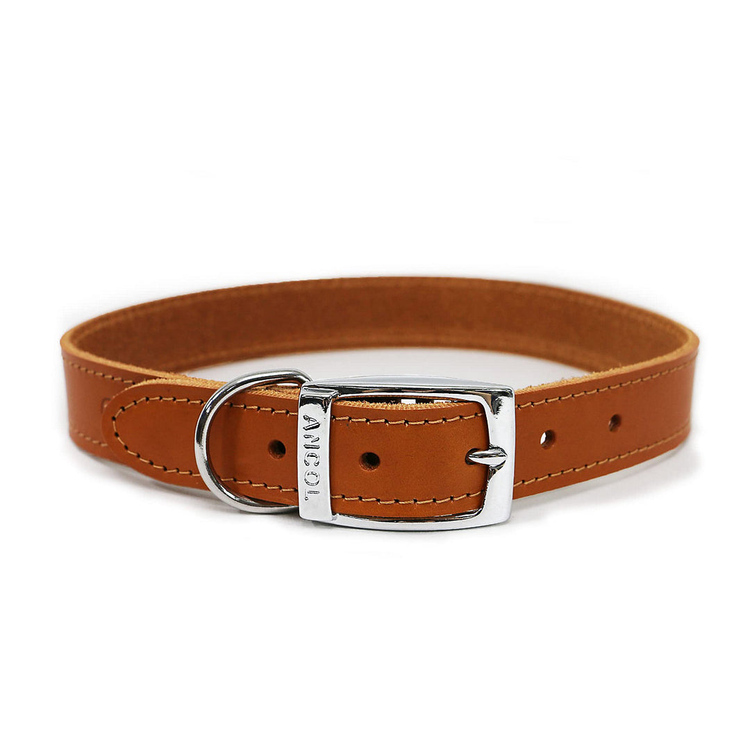 Ancol Sewn Lined Collar Tan 41cm Size 3 (Dog) 
