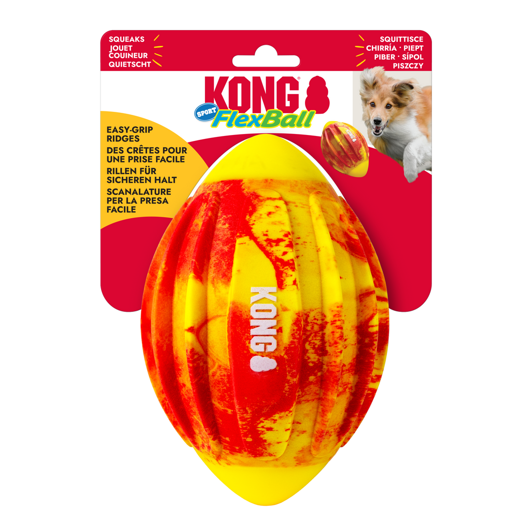 KONG Flexball Sport Football Medium, in packaging