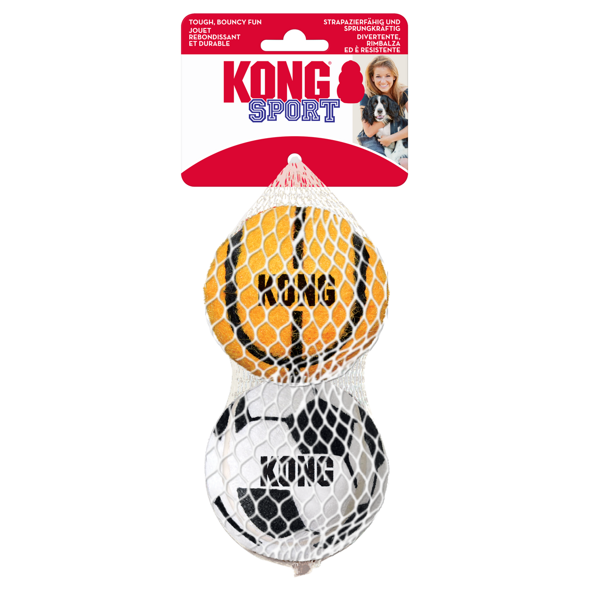 KONG Sports Ball Large 2PACK, in packaging