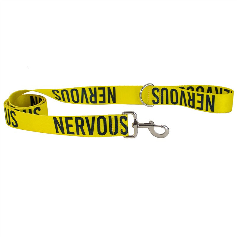 Ancol 40mm Awareness Lead Yellow - Nervous (Dog) 