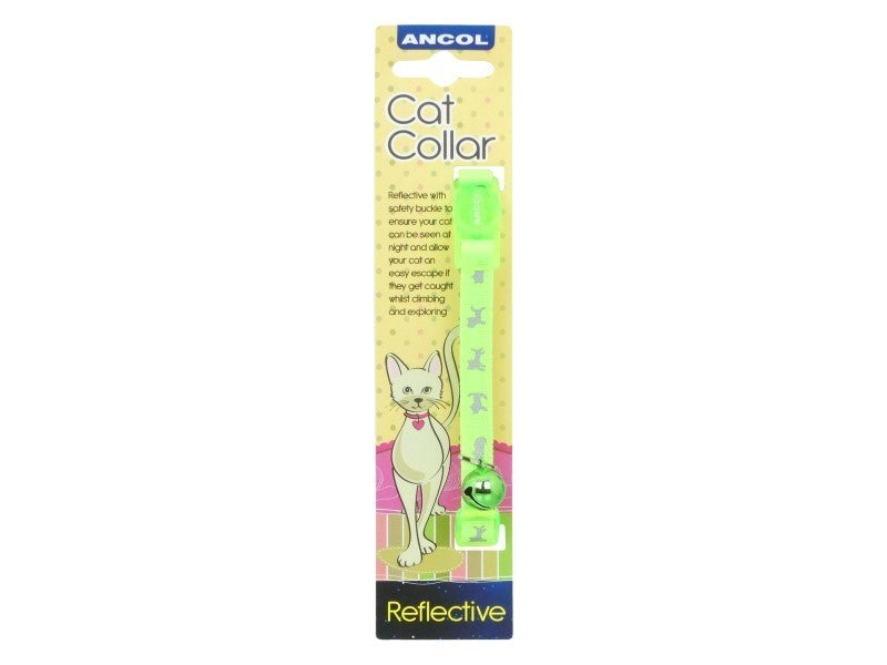 Ancol Hi Vis Safety Cat Collar Green